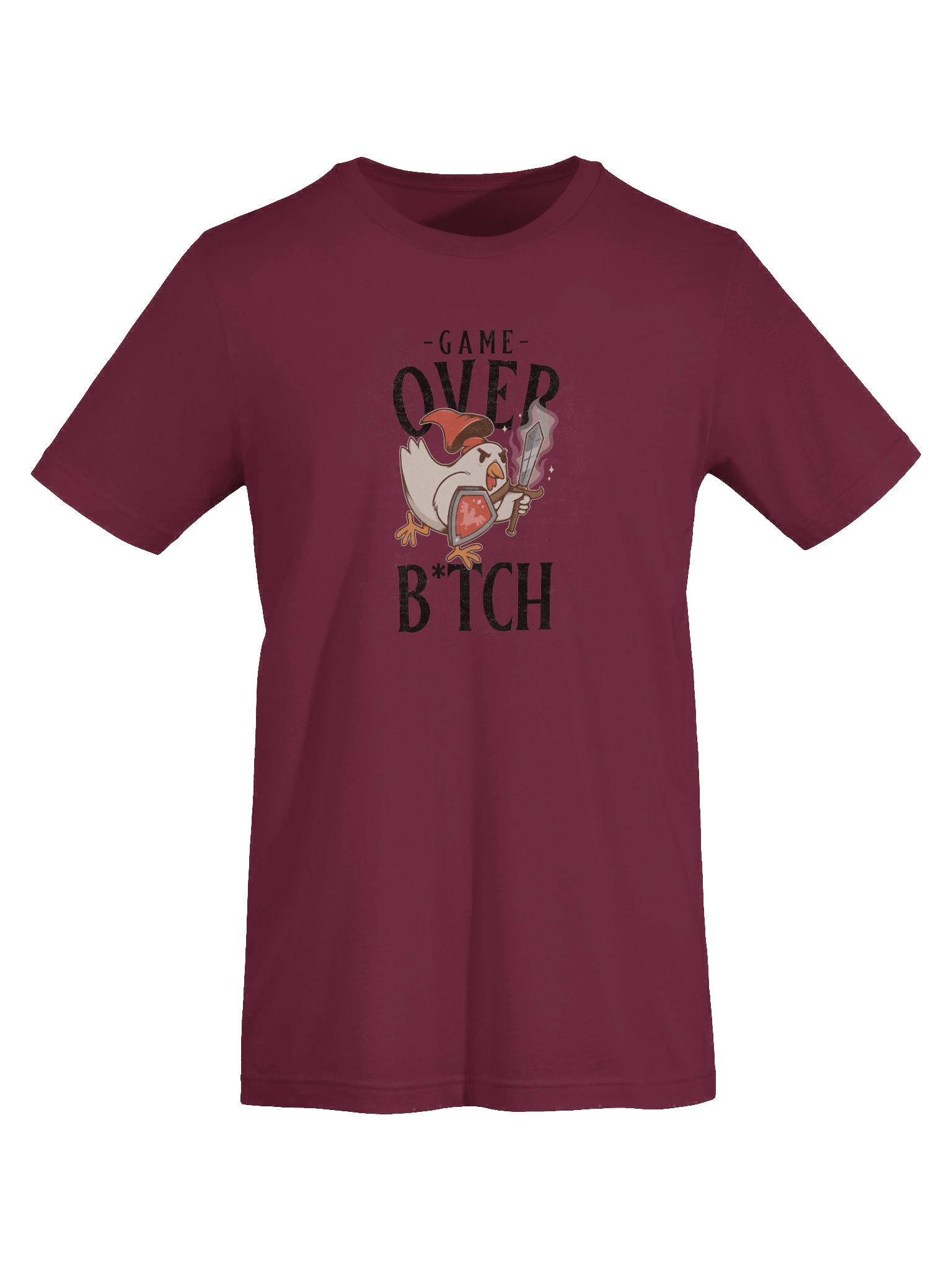 Game Over B*tch T-Shirt – Funny Gamer Rage Chicken Meme Tee product image (7)