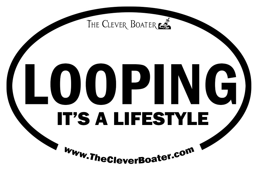 LOOPING - IT'S A LIFESTYLE - Euro style bumper sticker 4.5x3 inches product image (2)