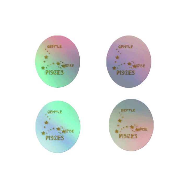 Pisces, Gentle & Wise, Holo Sticker Pack product image (2)