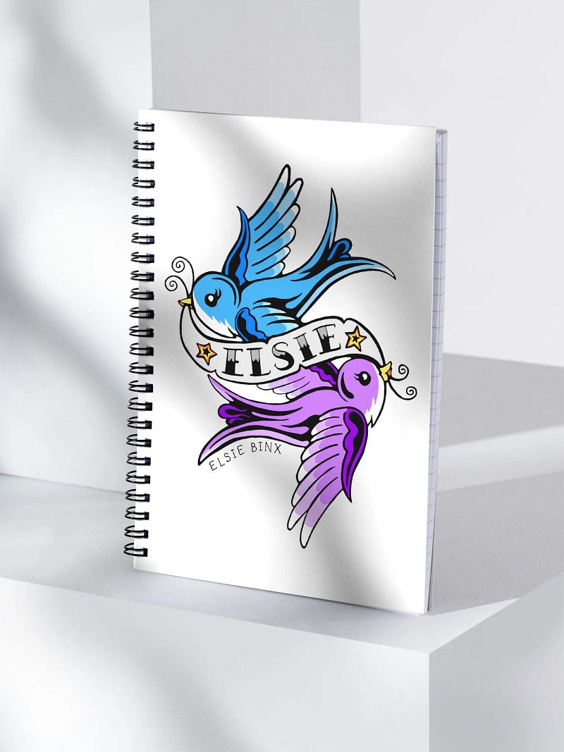 Swallow Tattoo Spiral Notebook