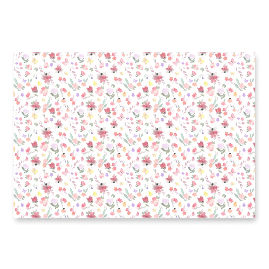 Watercolor Floral Wrapping Sheet Set product image (1)