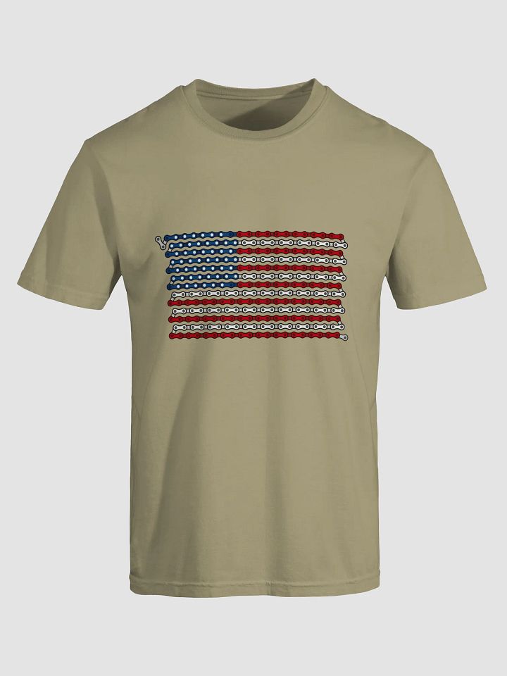 USA 50 States Bike Chain Flag on Heavyweight Tee product image (1)