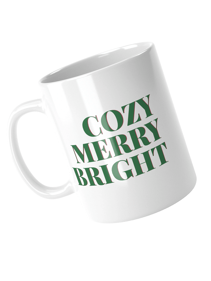 Cozy Merry Bright Christmas Typography Mug product image (2)