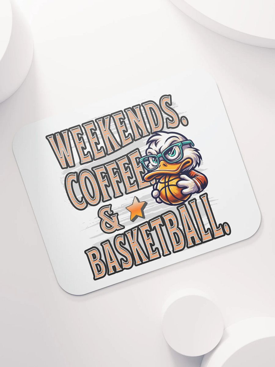 Weekends Coffee And Basketball Duck Vibes Mouse Pad product image (5)