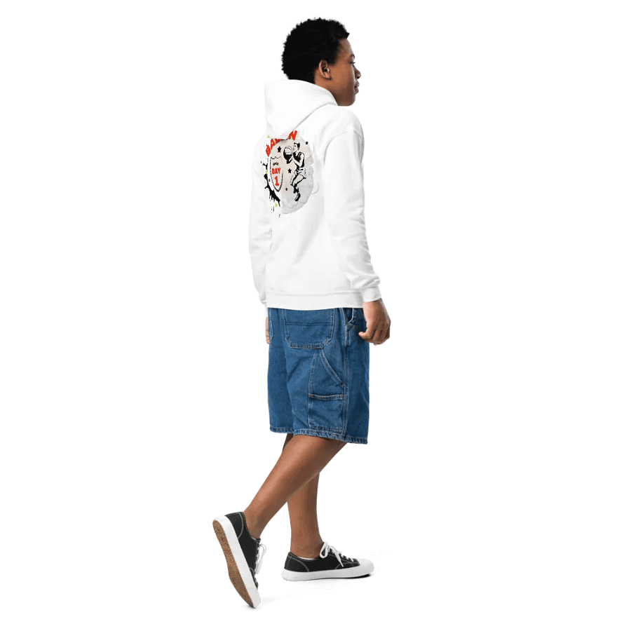 "Hoopster Basketball" Vintage-Inspired Youth Hoodie product image (10)