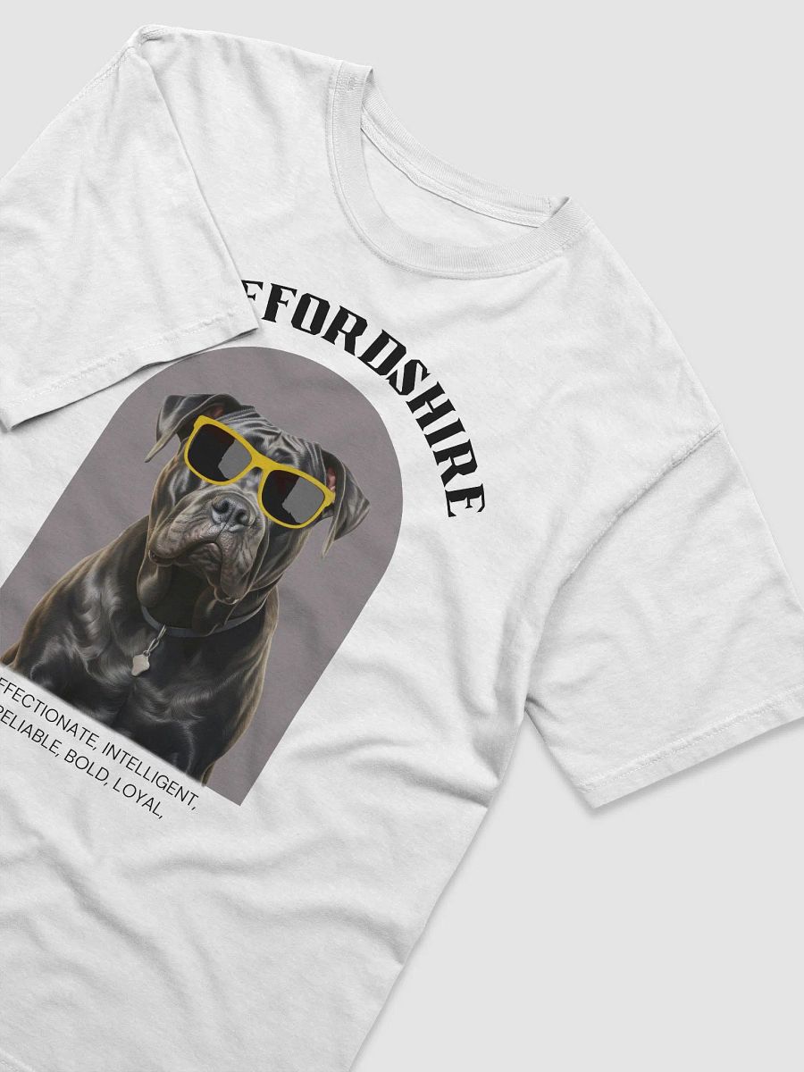 White Funny Staffordshire Relaxed Fit T-shirt product image (3)