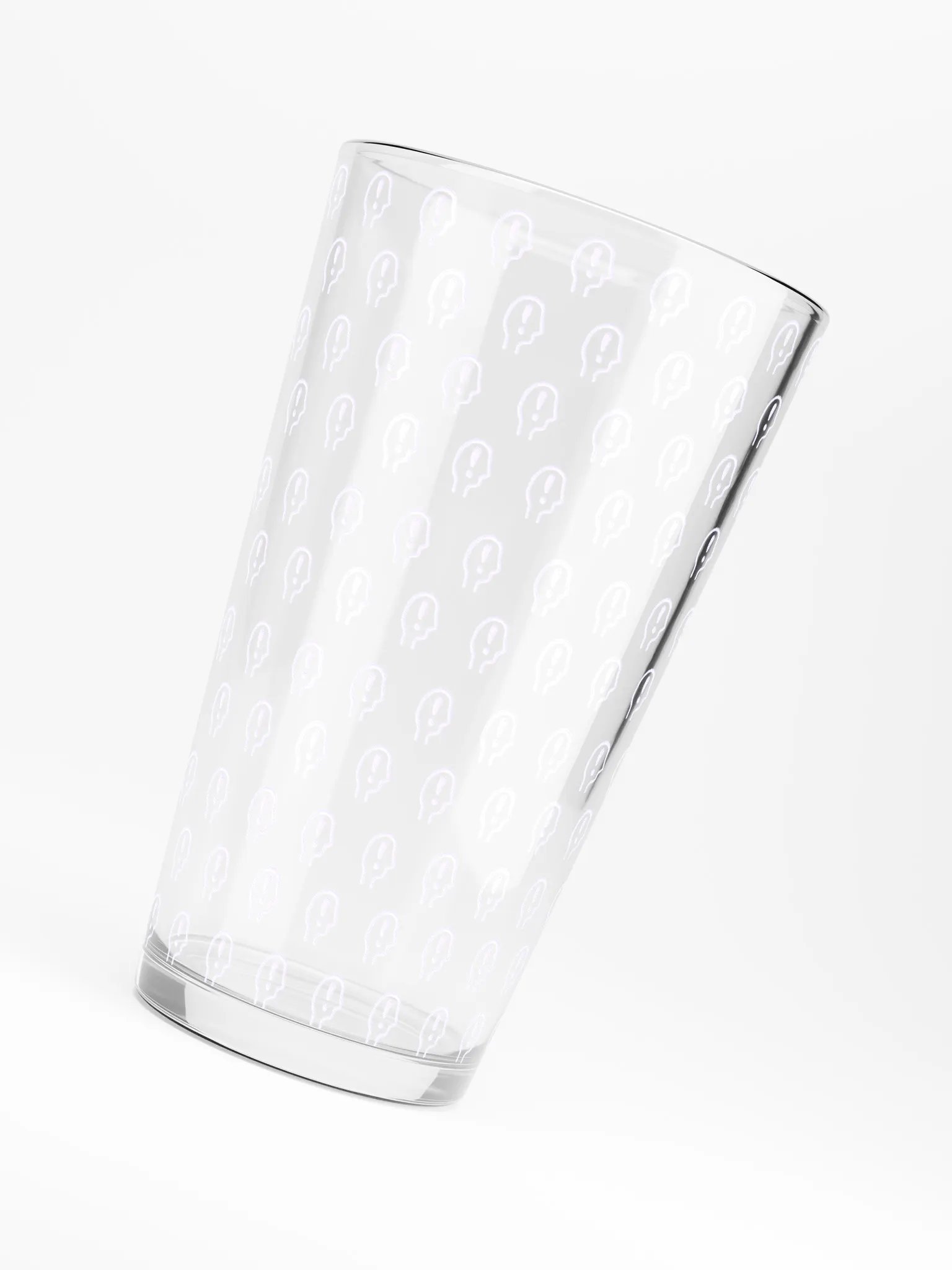 exclaiming mentally (repeating lavender design) pint glass product image (6)