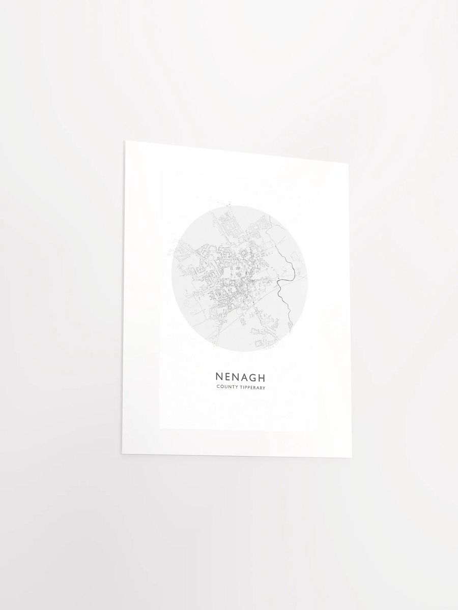 Nenagh: Unframed Poster Map (Circular) product image (15)