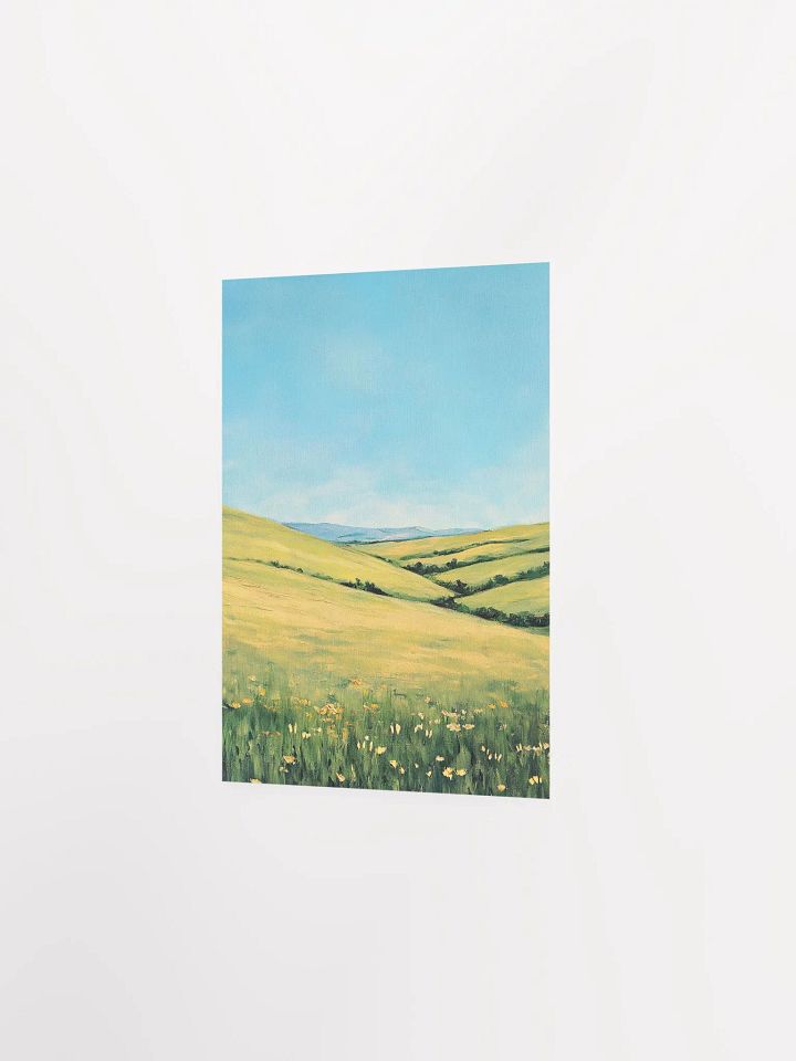 Lush Green Fields - Tranquil Rustic Landscape Art product image (11)