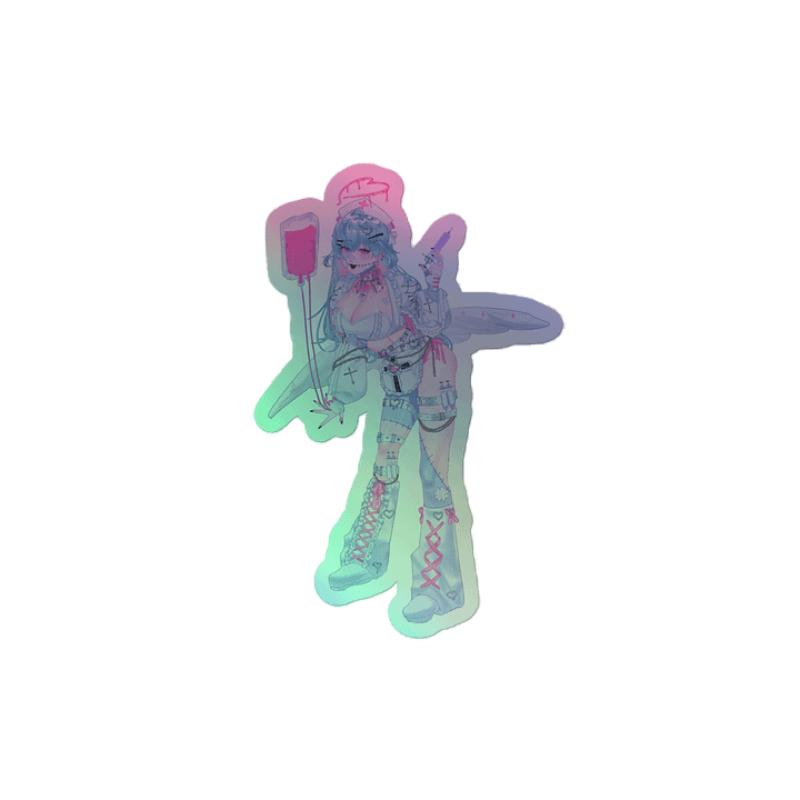 Pinki Holographic Sticker product image (2)