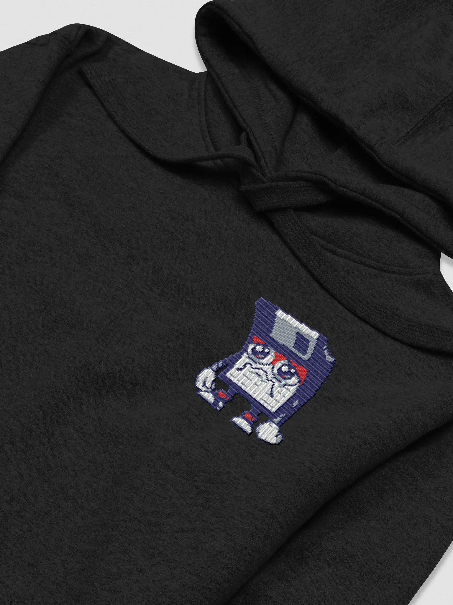 Sad Floppy Disk Embroidered Hoodie product image (1)