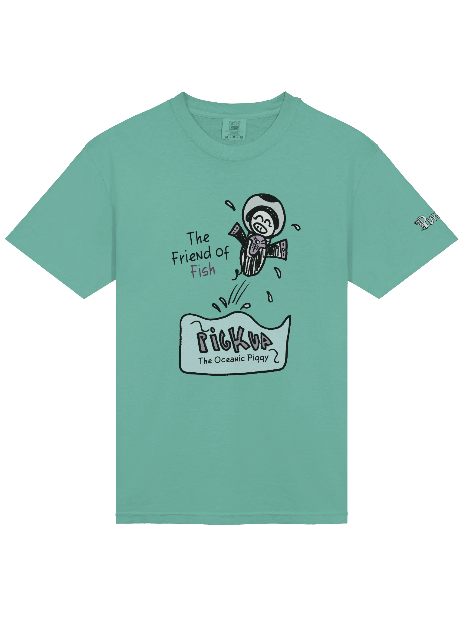 'Pigkua, the oceanic piggy' Pupsies! Heavyweight T-Shirt product image (3)