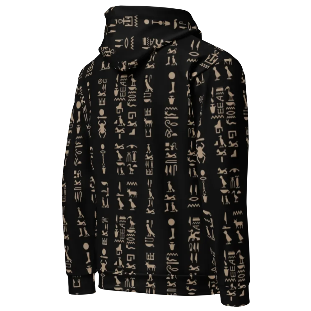 Isis Black Hieroglyphs Unisex Hoodie product image (5)