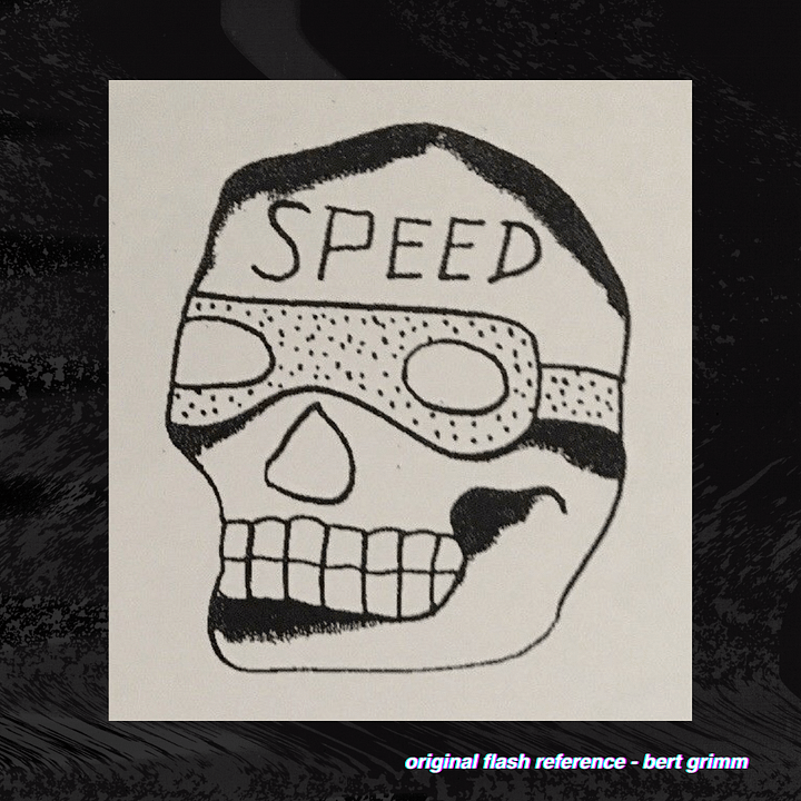 Bert Grimm Traditional Speed Skull Pattern product image (2)