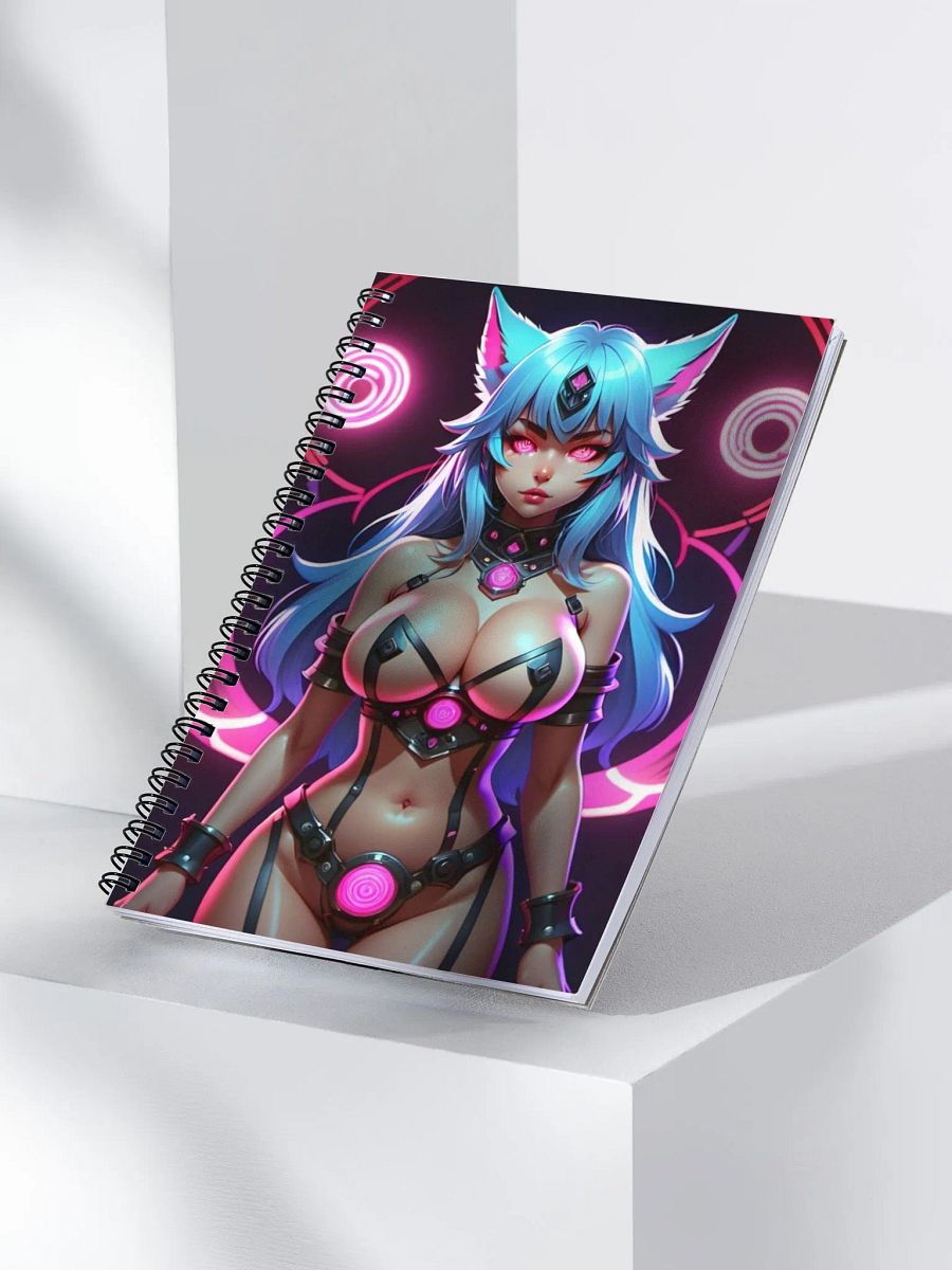 Futuristic Glow Spiral Notebook product image (3)