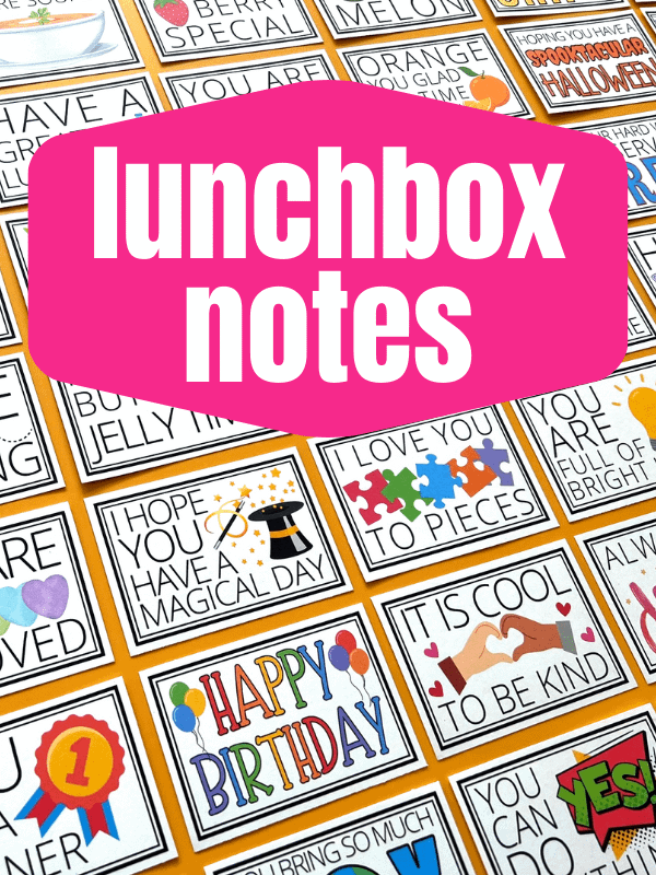 Lunchbox Notes Printables for School Lunches product image (1)