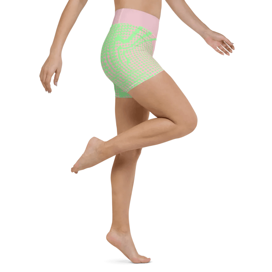 Neon Breeze High-Waisted Surf Shorts product image (2)
