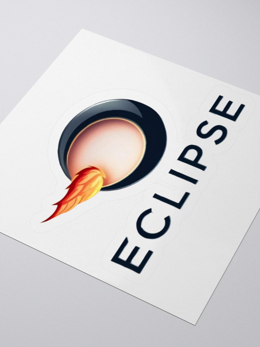 Eclipse Vinyl Sticker - Celestial Eclipse with Flame Design product image (8)