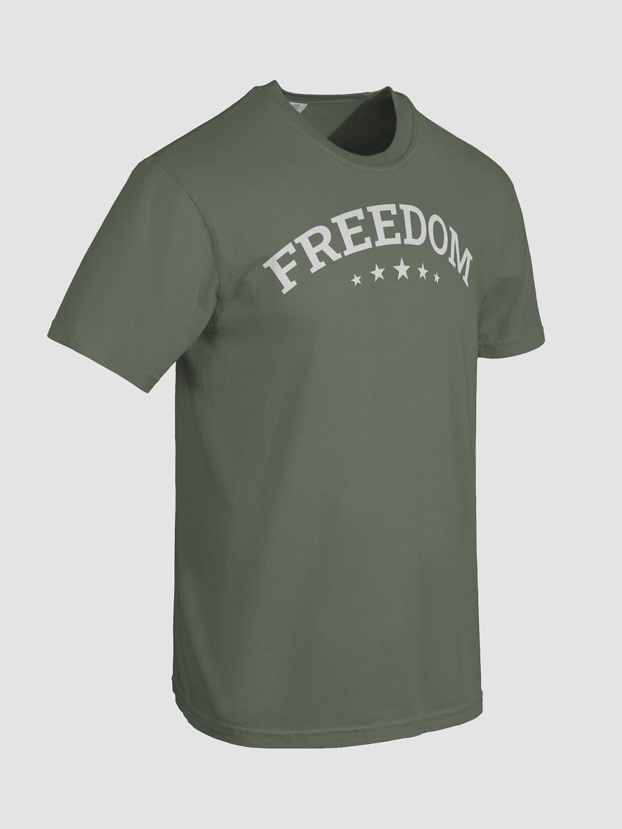 Freedom Typography Unisex Garment-Dyed T-shirt product image (138)