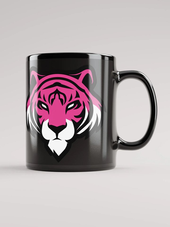 Pink Tiger Logo Black Mug product image (1)