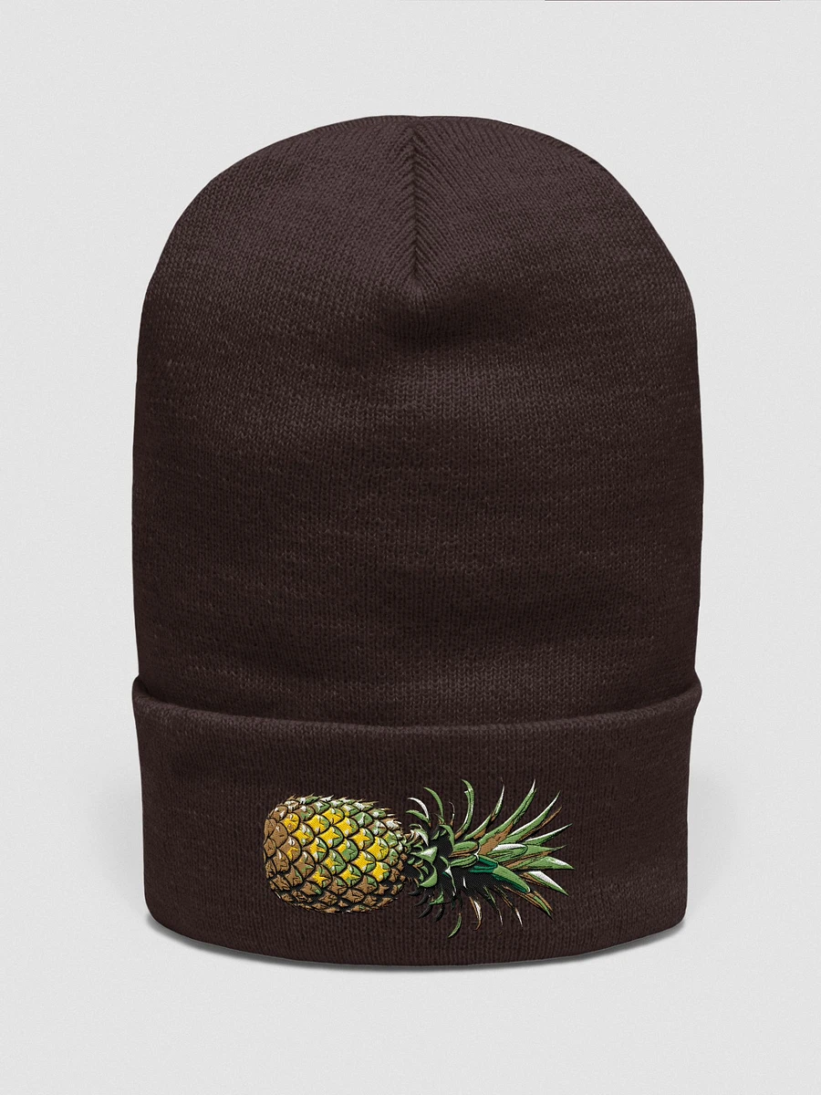 Maybe a Swinger Pineapple embroidered cuffed beanie product image (3)