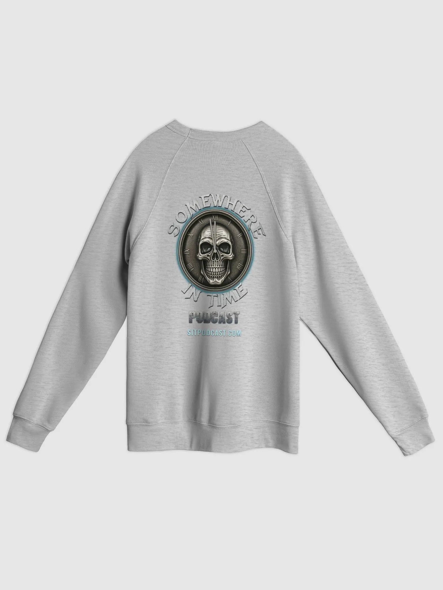 Somewhere in Time Podcast Double Sided Bella+Canvas Unisex Sponge Fleece Raglan Sweatshirt product image (2)