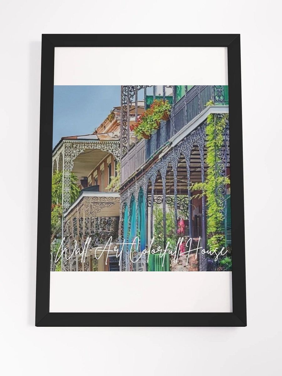 Art Colorful House Framed High-Quality Matte Poster (in) product image (4)
