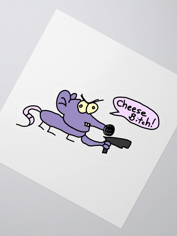 Cheese bitch! sticker product image (5)