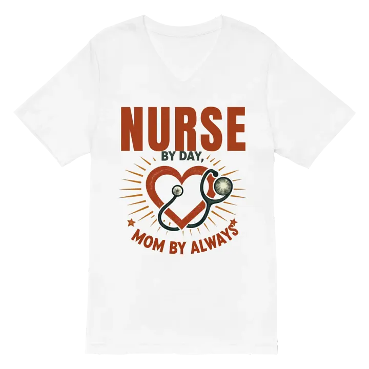 Nurse by Day Mom by Always V-Neck Tee product image (6)