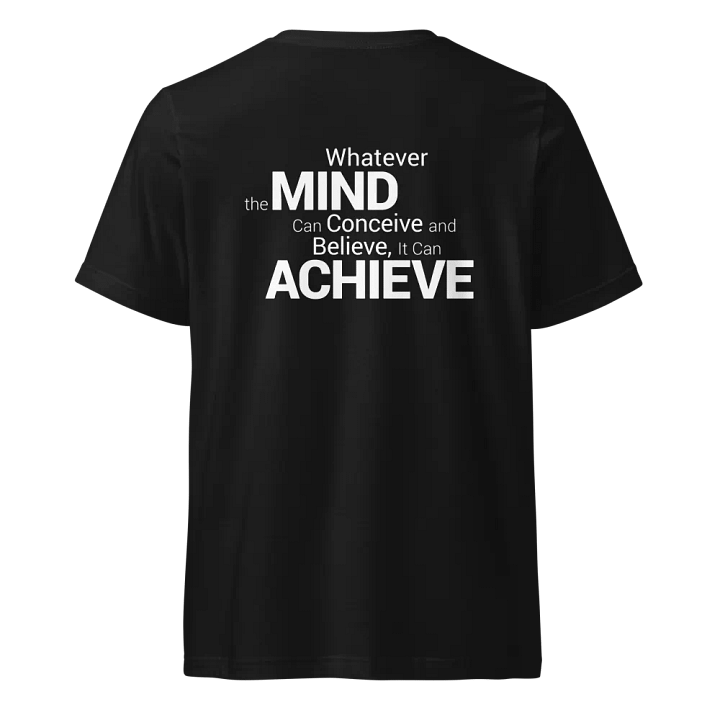 Short Sleeve V-Neck T-Shirt Whatever the Mind Can Conceive and Believe, It Can Achieve (Think and Grow Rich, Napoleon Hill) product image (1)