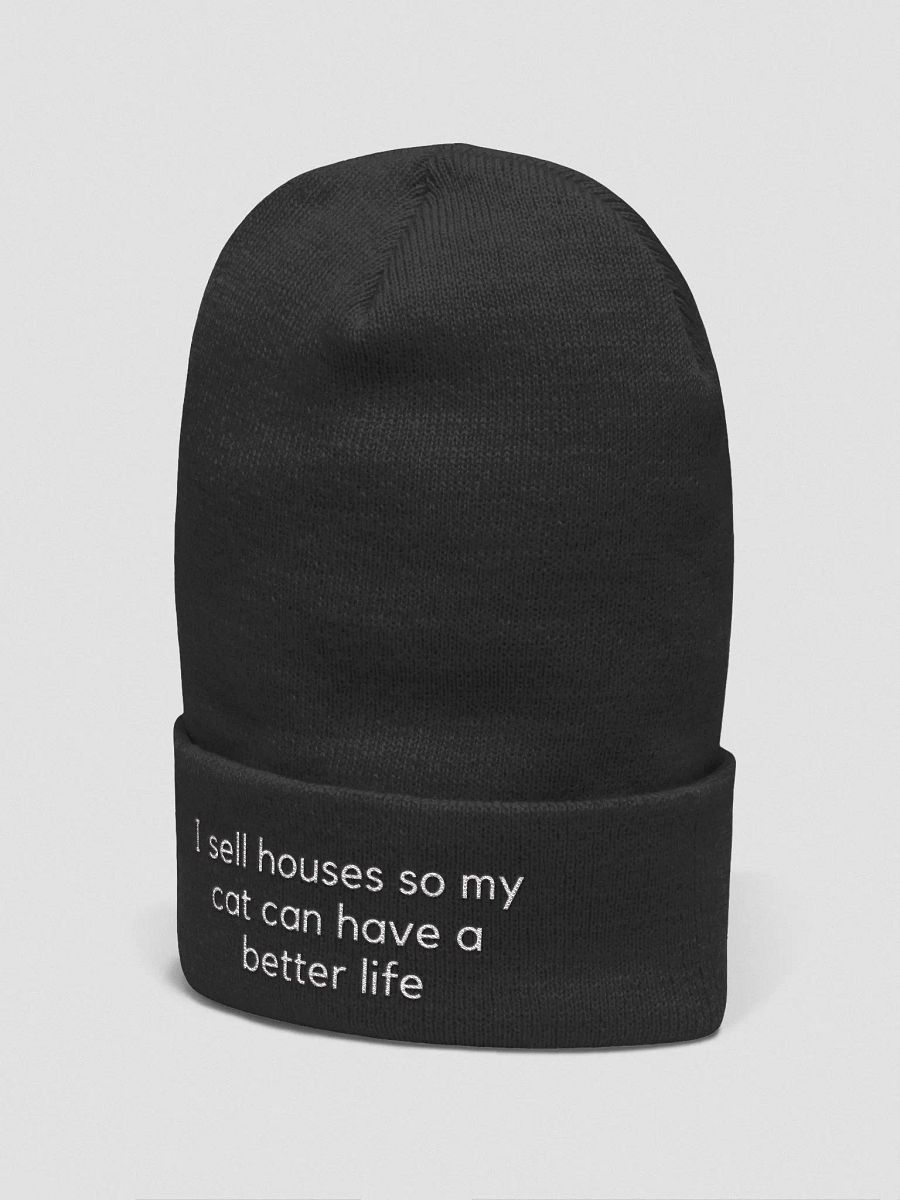 Beanie- I sell houses so my cat can have a better life product image (12)