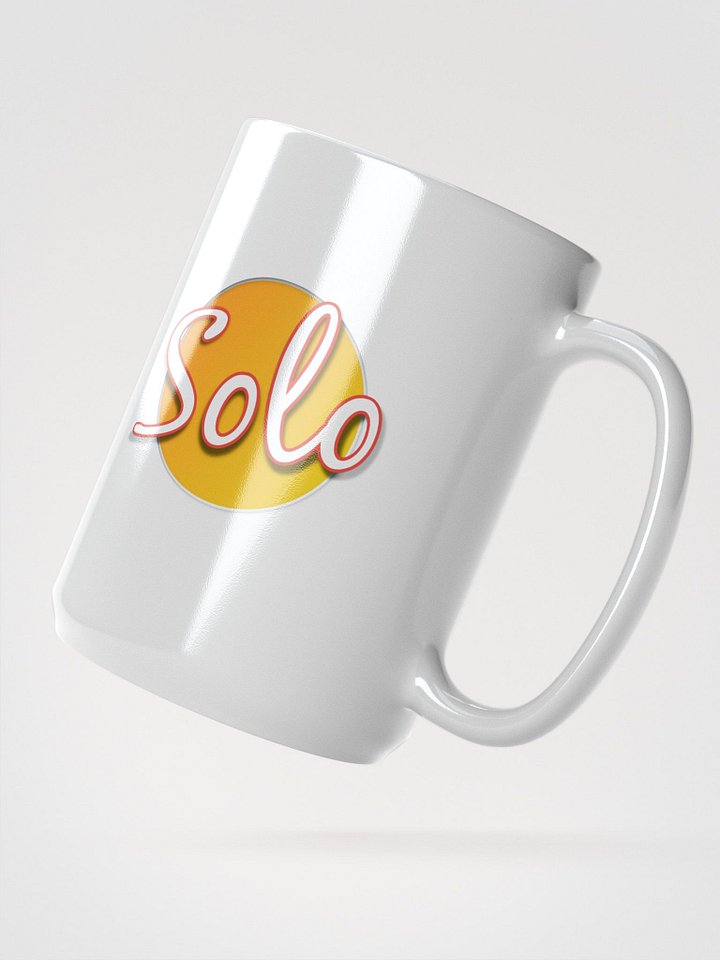 Solo Script White Glossy Mug product image (2)