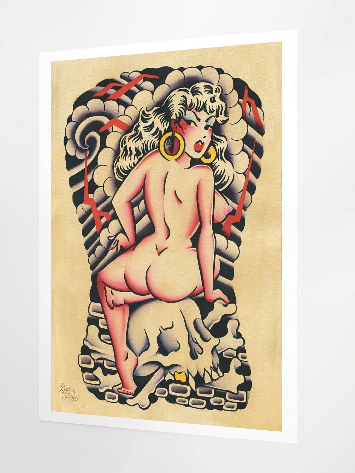 skull sittin' 18x24 print product image (2)