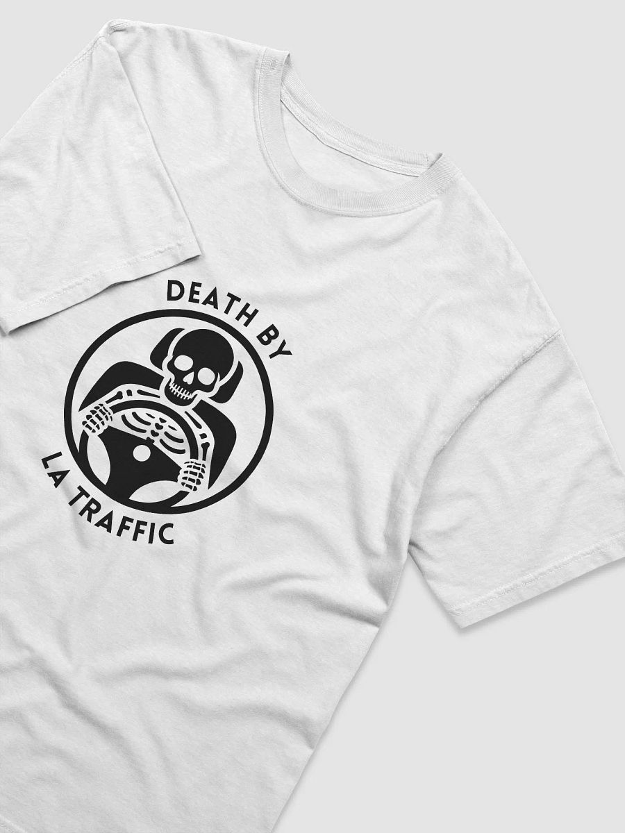 Death by LA Traffic White T-Shirt - High-End Quality Fabric product image (3)