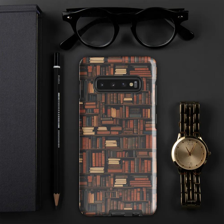 Bookshelf Pattern Books Samsung Tough Case product image (6)
