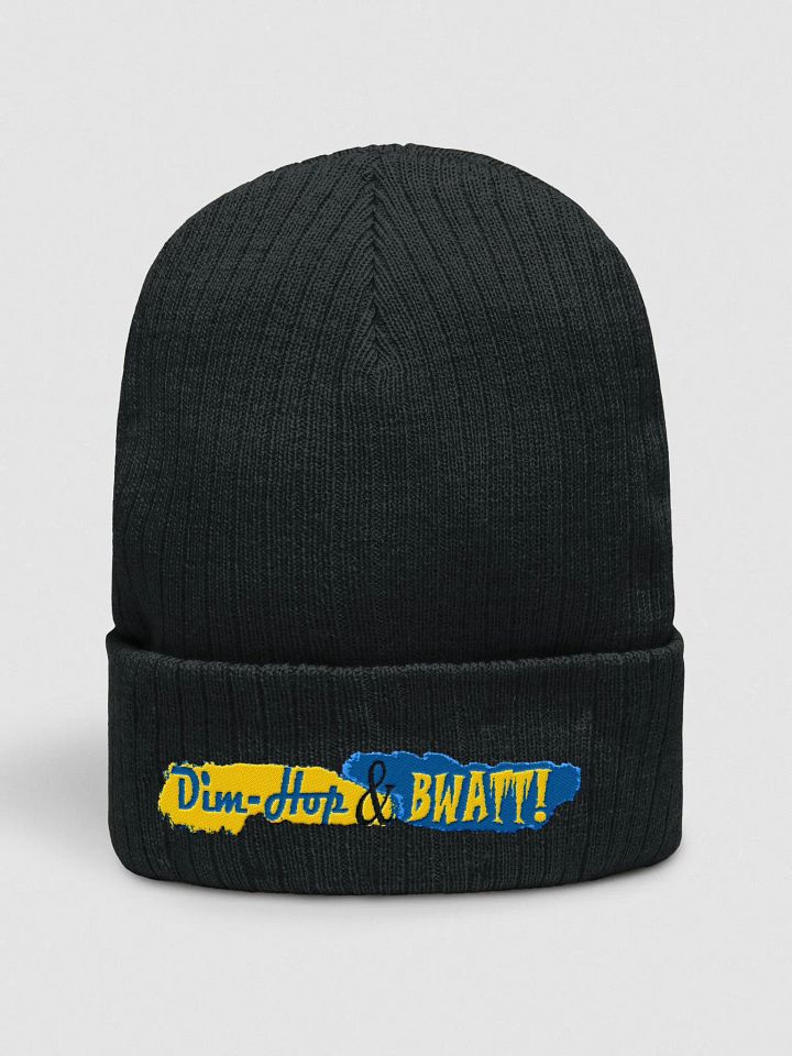 Dim-Hop & Bwatt Embroidered Ribbed Beanie product image (2)