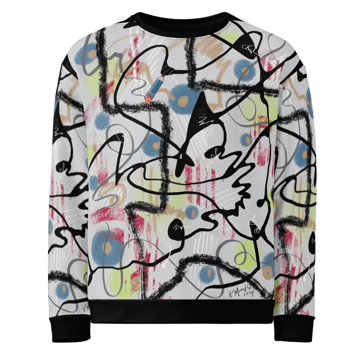 ScribbleWear #7 Unisex Art Sweatshirt/Pencil product image (1)