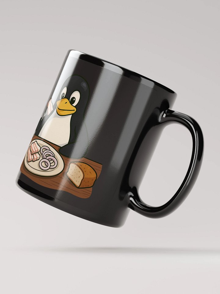 Black Mug - Tux's Breakfast product image (2)