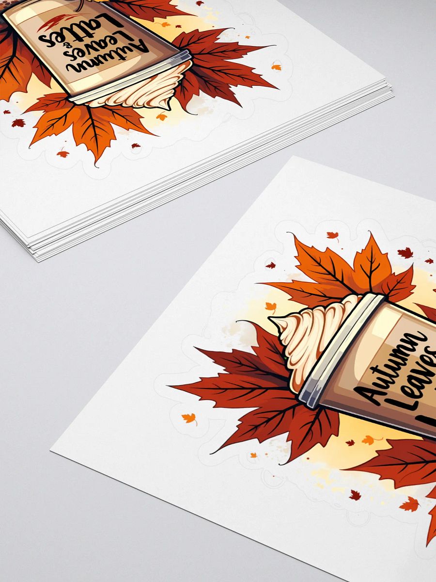 Autumn Leaves & Lattes Stickers product image (4)