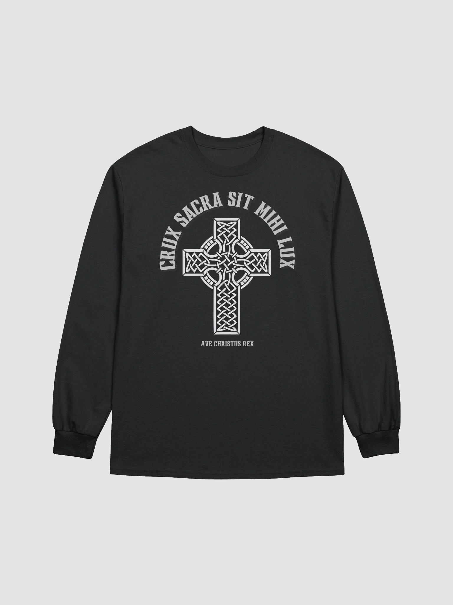 crux sacra sit mihi lux Long Sleeve T-Shirt product image (2)