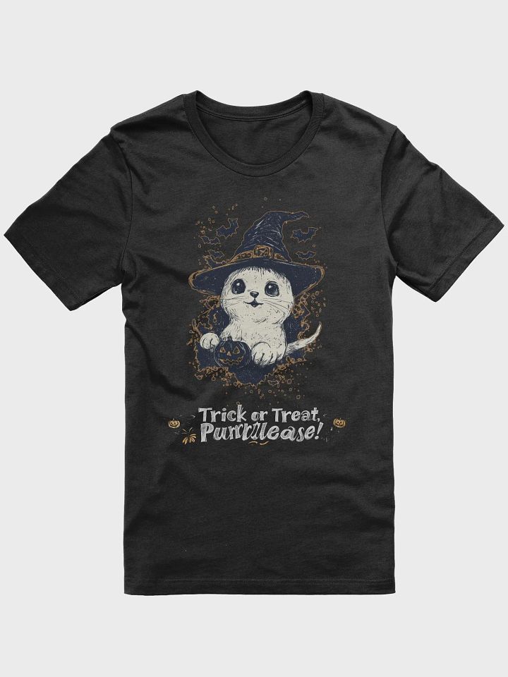Trick or Treat, Purrlease! Halloween Cat T-Shirt product image (1)