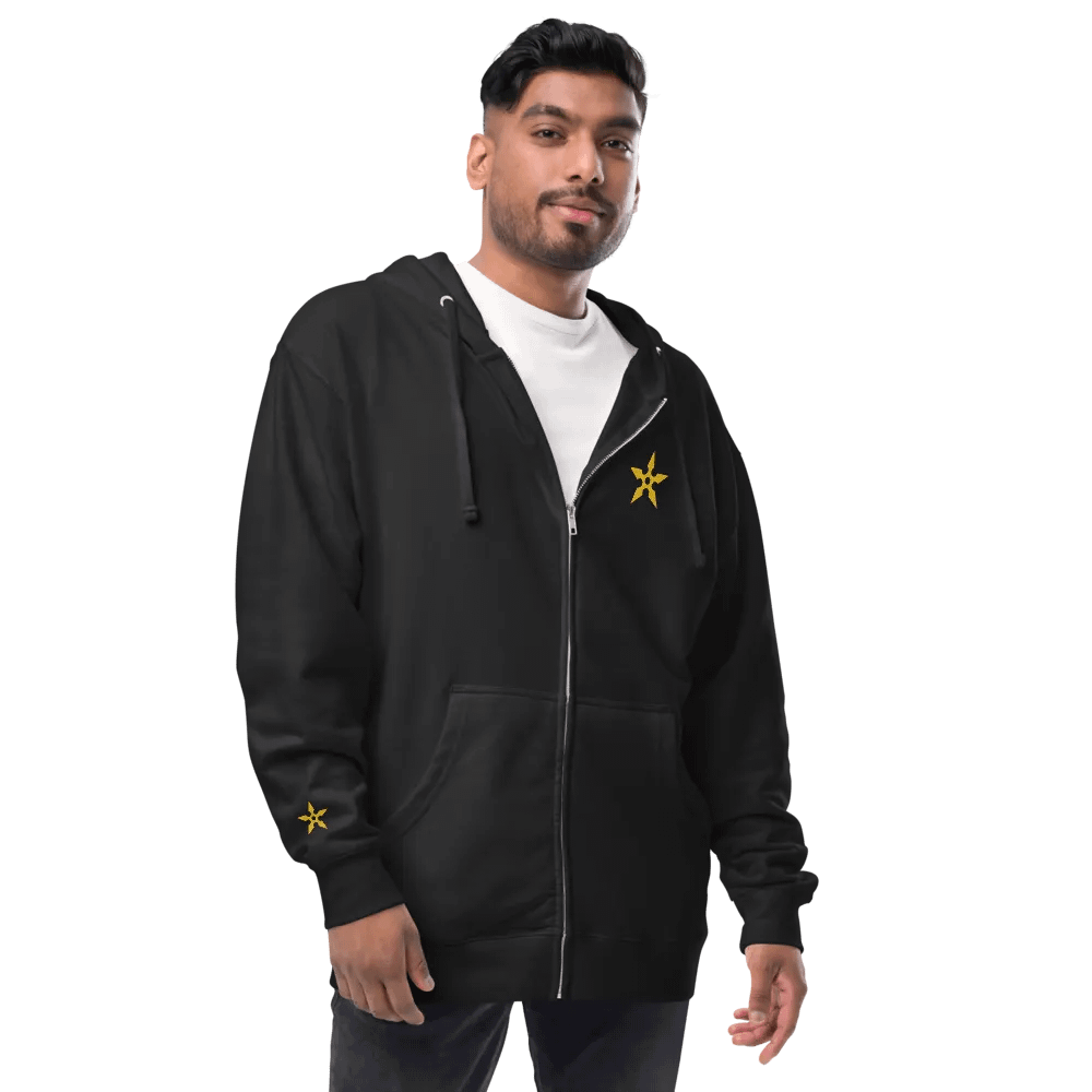 Golden Shuriken Zip-Up Hoodie product image (6)