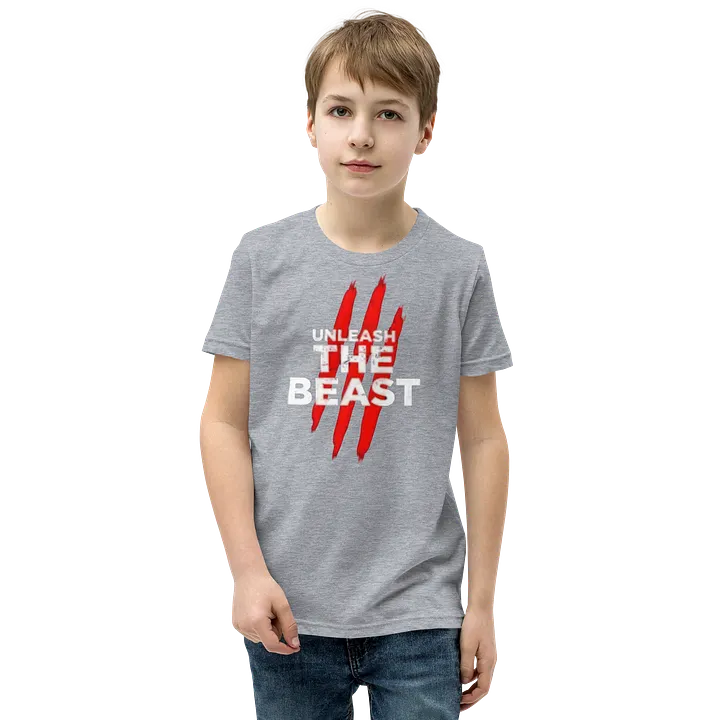 Kids Youth Short Sleeve T-Shirt Unleash Beast Graphic product image (1)