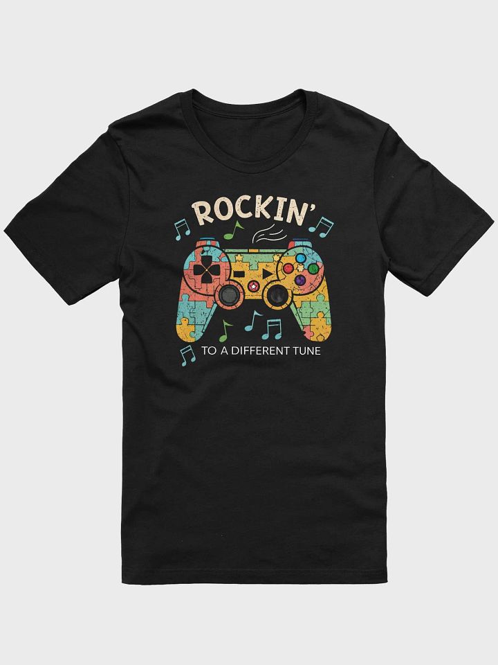 Rockin’ to a Different Tune T-Shirt | Gamer Autism Awareness Shirt for Boys & Kids product image (1)
