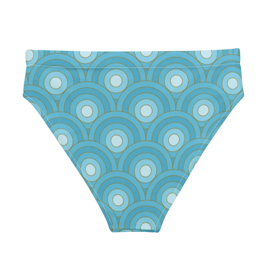 Beautiful Retro Bullseye Pattern High Waisted Bikini Bottom product image (2)