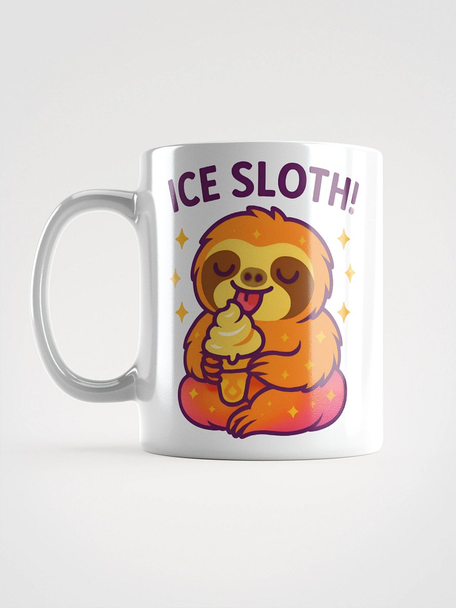 Ice Sloth Mug – Cute Slow-Movin’ Sloth with Soft Serve Ice Cream Design product image (6)