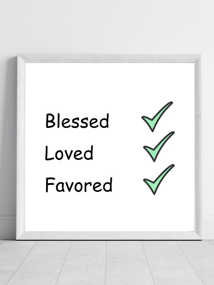 Blessed, Loved, Favored Printable Wall Art product image (3)