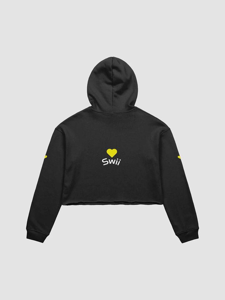 Bunny Swii Cropped Hoodie Yellow product image (2)