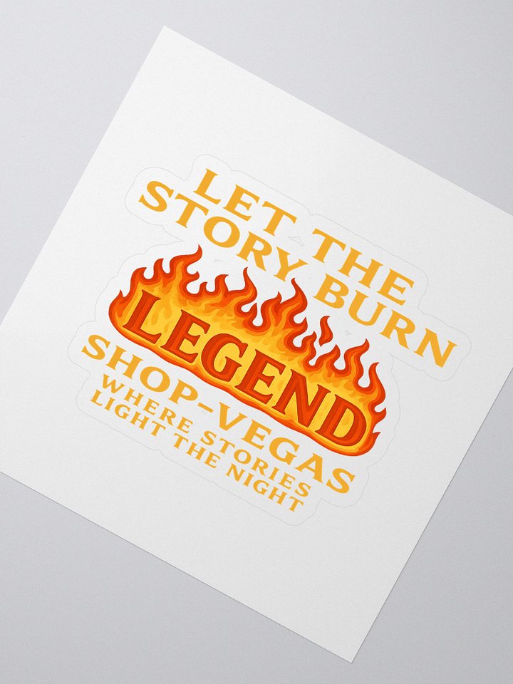 Legendary Flame Kiss Cut Stickers product image (2)