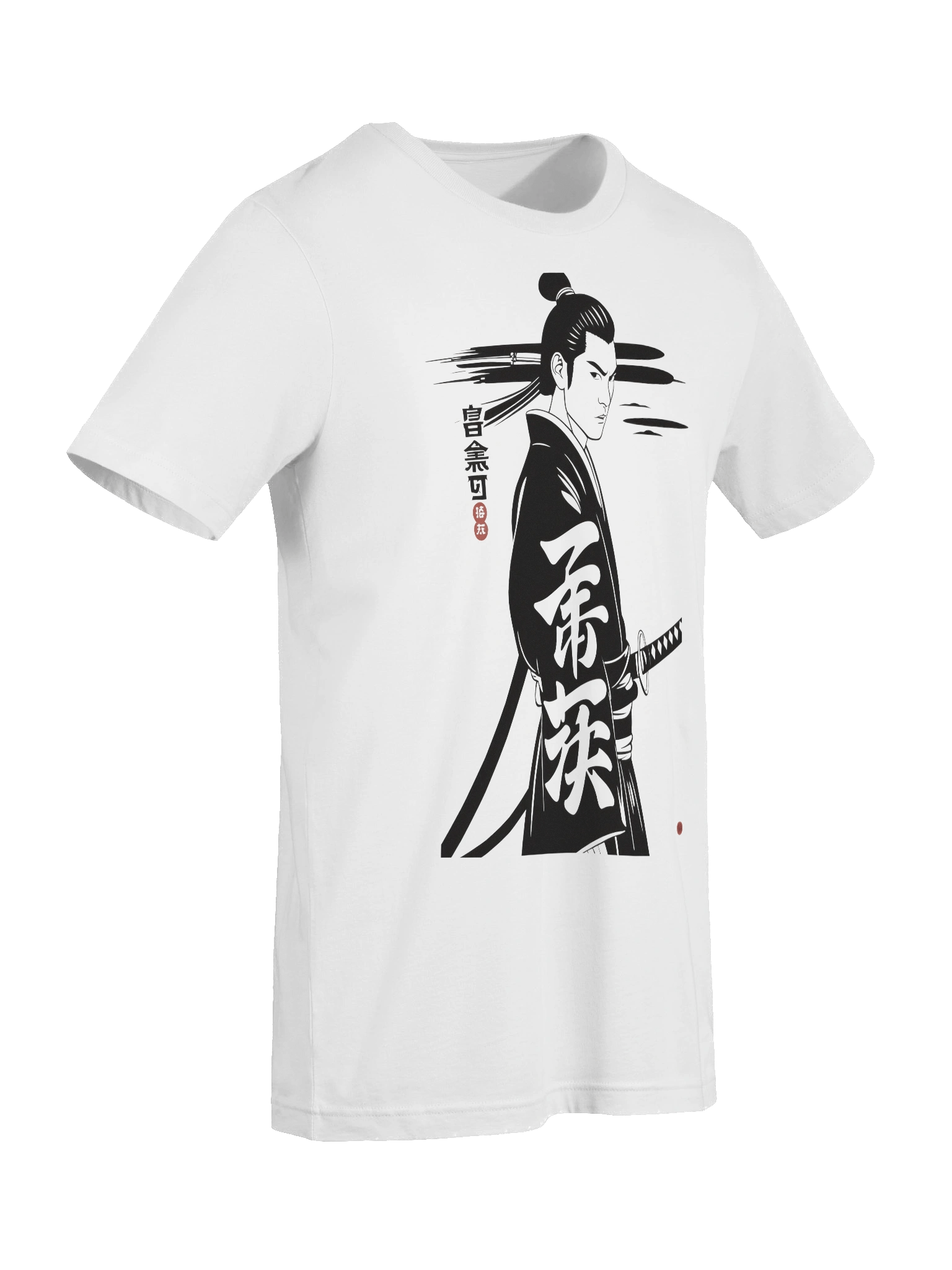 Samurai Profile Illustration Soft T-Shirt product image (9)